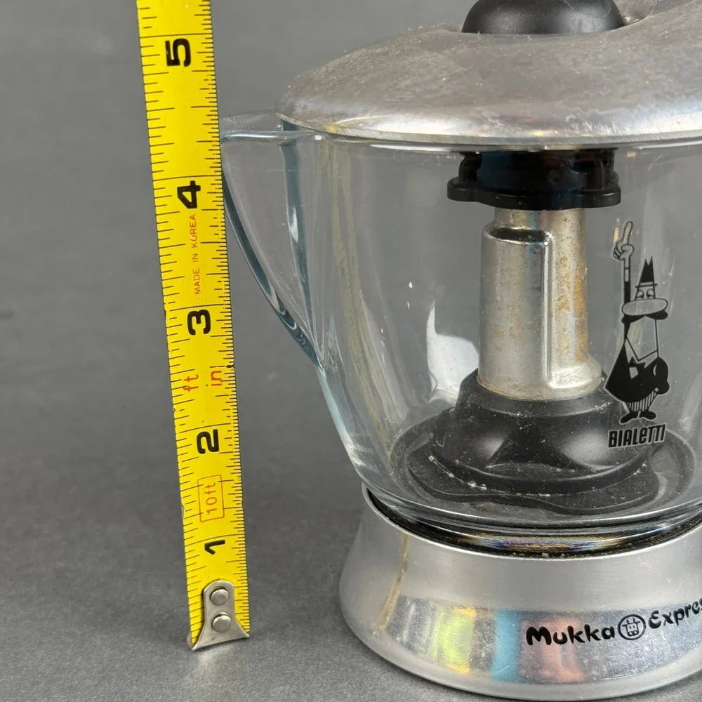 Bialetti Mukka Express Glass Cappuccino Maker Upper Carafe Replacement